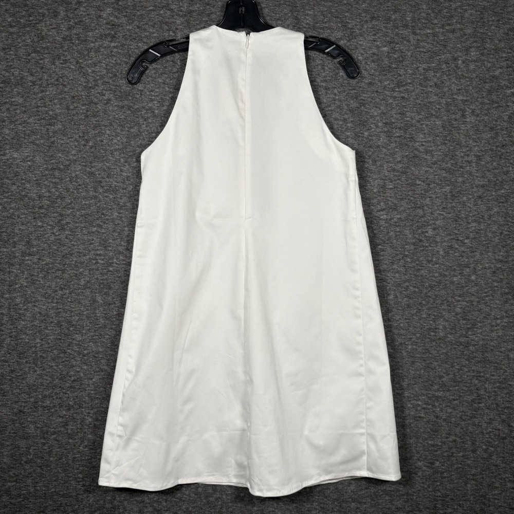 My Beachy Side White Arya Mini Dress Ivory Crochet Shift Cotton Womens Small - Picture 6 of 11